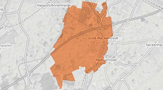 Mietspiegelkarte Stuhr Gross Mackenstedt